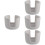 4Pcs Diatomite Sponge Holder Grey Kitchen Sink Organizer Quick Drying 7