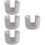4Pcs Diatomite Sponge Holder Grey Kitchen Sink Organizer Quick Drying 8