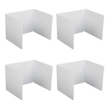 4pcs Plastic Classroom Privacy Shields, Foldable Desk Barriers 35.6x43.2x34.3cm