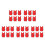 30St Rood Trainingshesje Voetbal Loszittend Ademend Polyester 9
