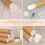 12 Pcs Round Poster Tubes 5.3x30cm Kraft 8