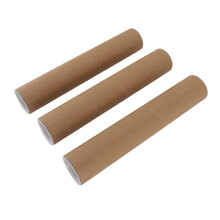 12 Round Kraft Tubes 30cm Snap Lid Set