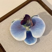 (12) Orchid Hair Clips for Women - Lightweight Gift