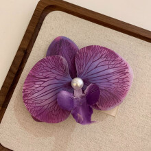 (16) Orchid Hair Clips for Women - Lightweight Gift