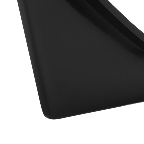 Rear Bumper Diffuser ABS Curved Glossy Black Spoiler Shark Fin 4pcs Universal 2
