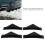 Rear Bumper Diffuser ABS Curved Glossy Black Spoiler Shark Fin 4pcs Universal 8