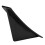 Rear Bumper Diffuser ABS Curved Glossy Black Spoiler Shark Fin 4pcs Universal 10