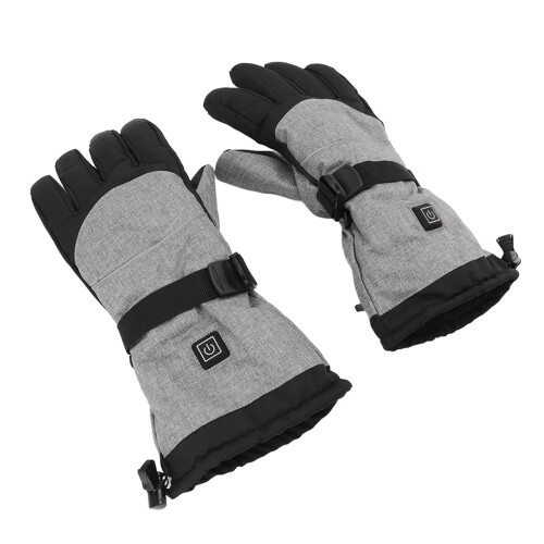 Heated Leather Gloves with Battery Boxes 1