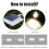 Ηλιακό φως υδρορροής LED250LM1200mAh 4