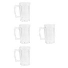 4St Duurzame Biermok Met Handvat Voor Water En Bier Thuis