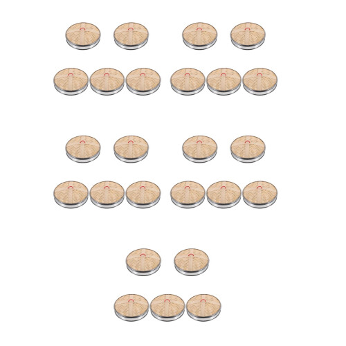 5St Bamboe Stoommand Kleurig Keukengerei