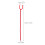 6St Professionele PVC Stethoscoop Extensiebuis Rood 9