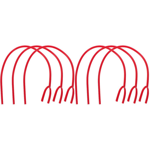 6St Professionele PVC Stethoscoop Extensiebuis Rood