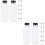 24Pcs Plastic Black Juice Bottles for Storage with Leak-Resistant Lids 7