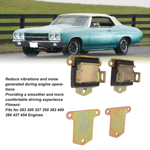 Engine Motor Mounts Metal Solid Construction Bracket for 283 305 327 350 V8 2
