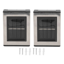 Applique murale solaire IP65 en acier inoxydable, lampe LED extérieure
