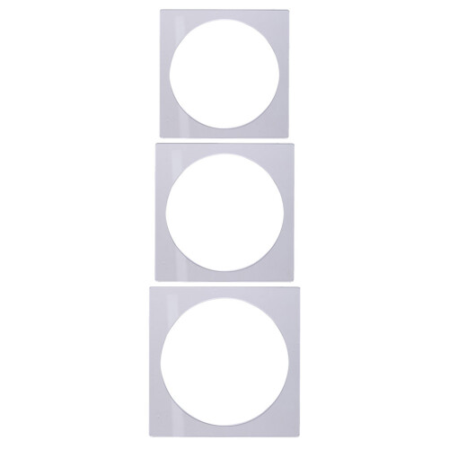 6St Acryl Laagjescake Schrapbord Transparant Baktool Set 2
