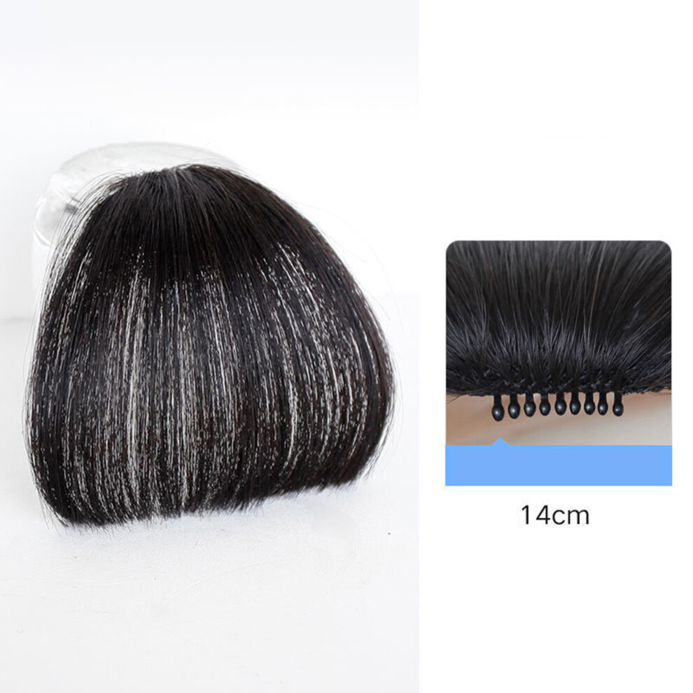 Dachuang Beauty Unisex Black (No Sideburns [Natural ]) Natural Thickened Bangs Wig For Women