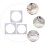 6St Acryl Laagjescake Schrapbord Transparant Baktool Set 11