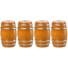 4St Miniatuur Vat in Koffie Tint Voor Mini Huis Decoratie
