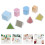 40Pcs Multi Color Detachable 3D Shapes Plastic Learning Toy for School 7
