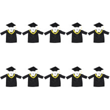10Sets Kleuterschool Afstudeerjurk Met Hoed Kleurig Polyester Set