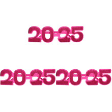 3Paren Comfortabele Roze 2025 Bril Van St Plastic Nieuwjaarsfeest
