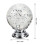 (White silver bottom, 1pc) Unique Bubble Glass Ball Cabinet Knobs for Drawers 1