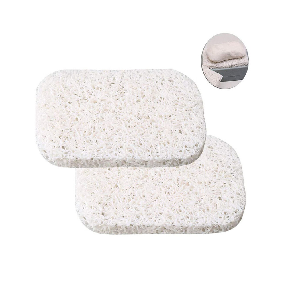 Dcph-Clothing (White) 4Pcs Soap Holder Pads For Bath & Kitchen
