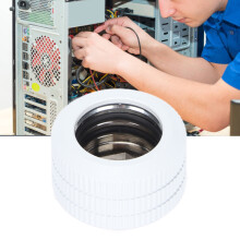 14mm G1/4in Hard Tube Fittings White Brass Aluminum, Sealing Rings