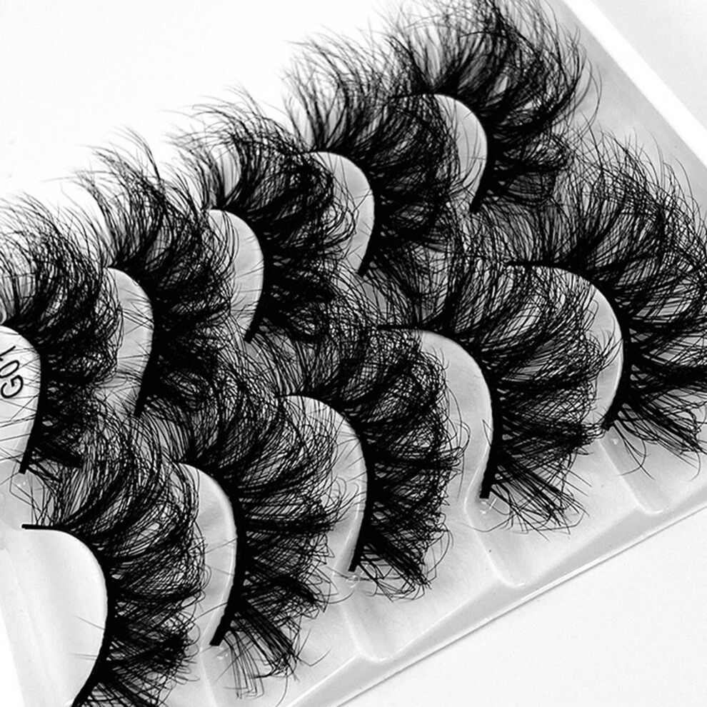 Dachuang Beauty Black (G01) Wispy Fake Eyelashes For Long Lashes