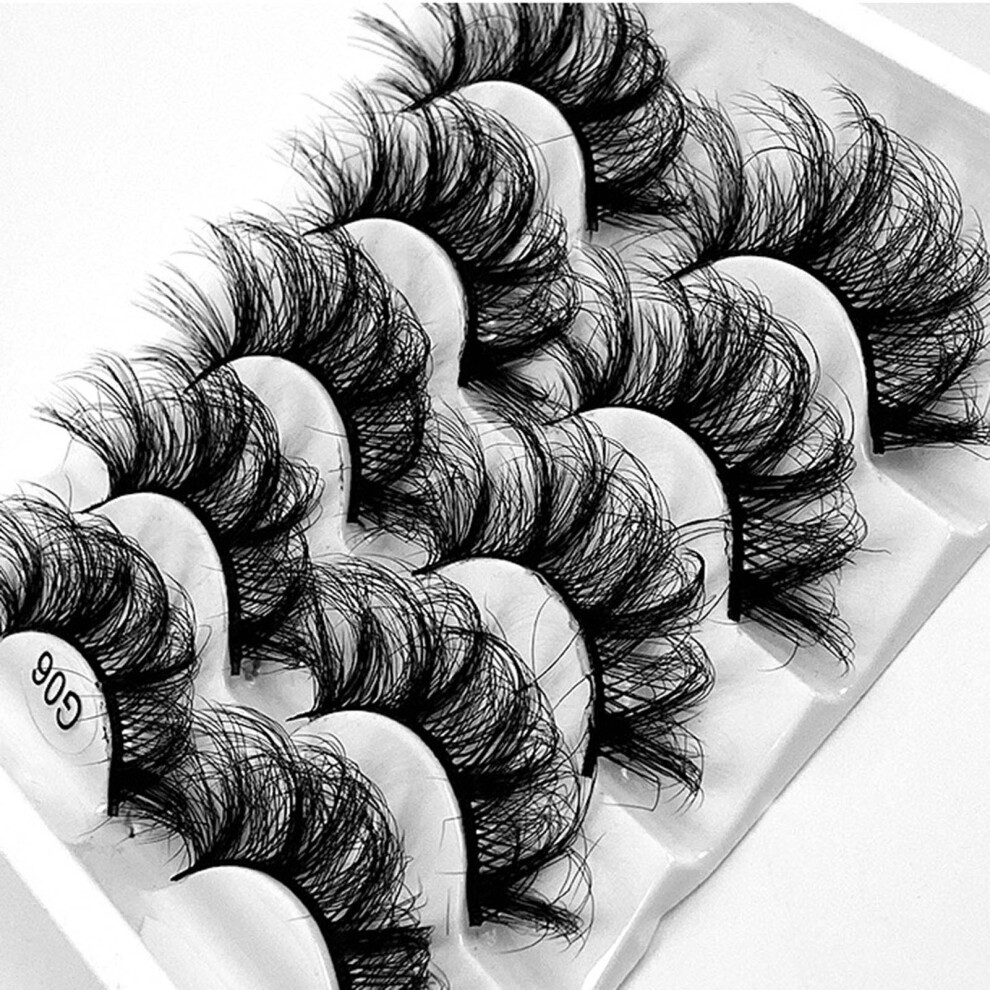 Dachuang Beauty Black (G06) Wispy Fake Eyelashes For Long Lashes