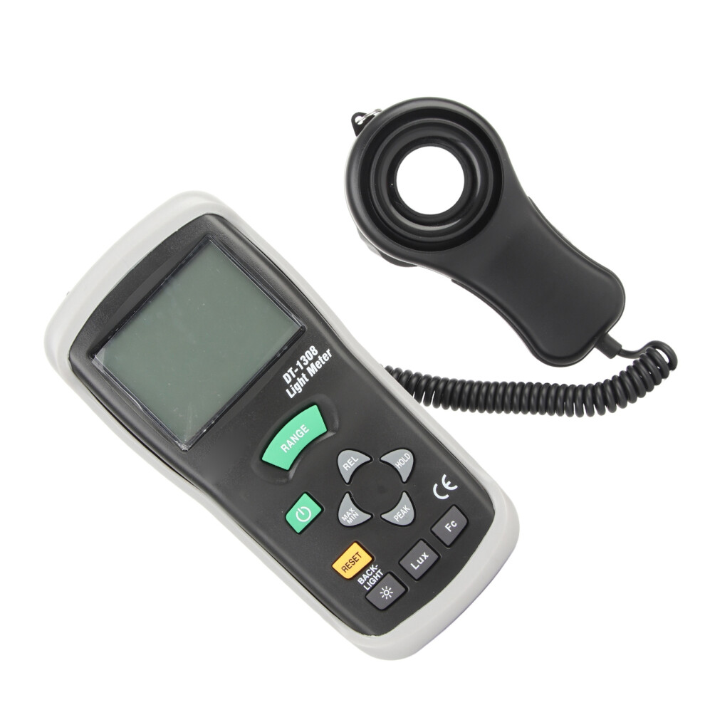 Dt-1308 Portable Illuminance Meter, Digital Handheld Meter Light 5061387736628
