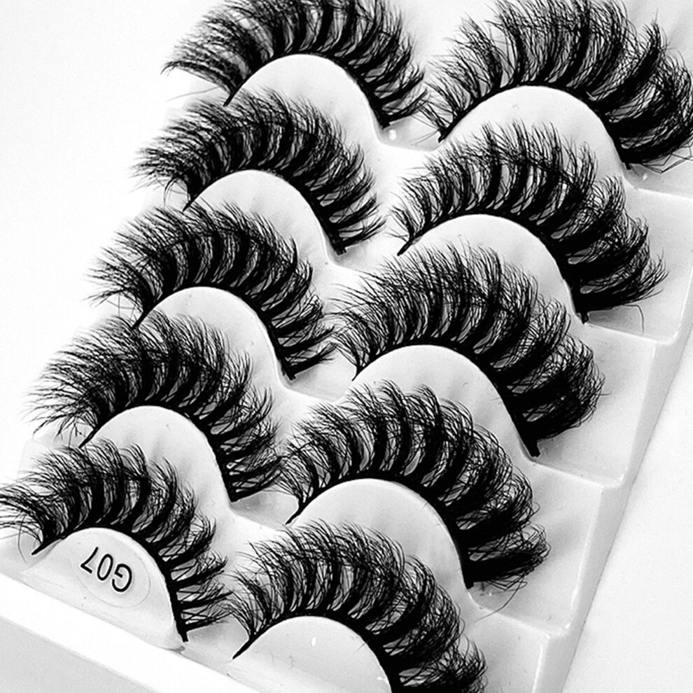 Dachuang Beauty Black (G07) Wispy Fake Eyelashes For Long Lashes