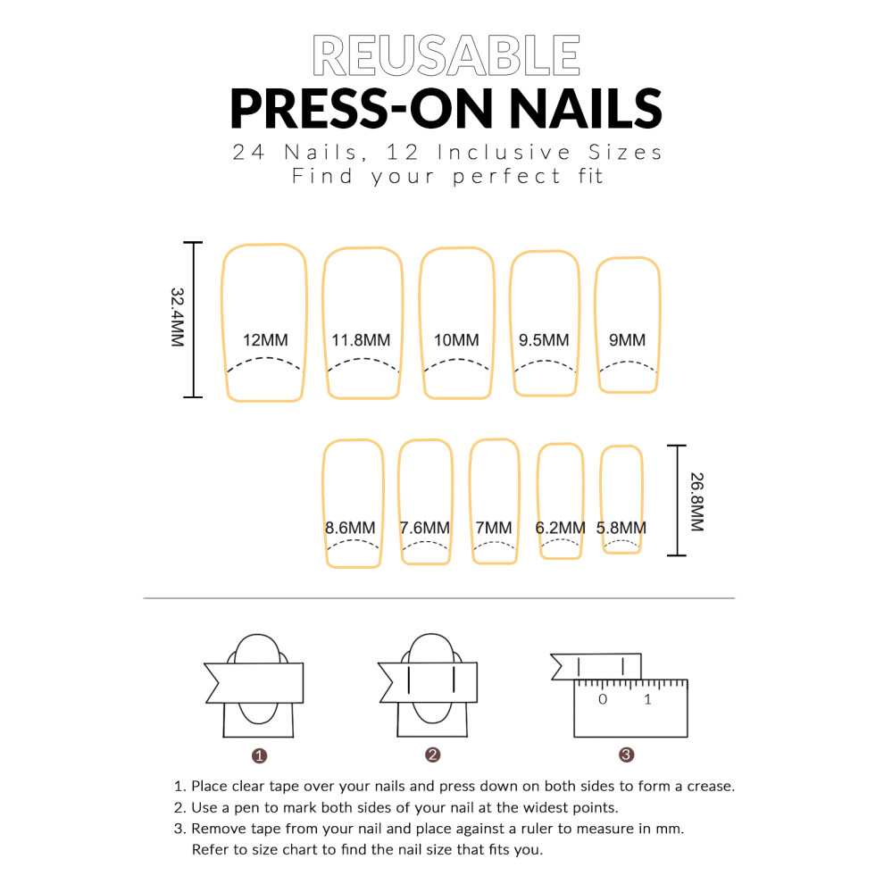 Phui-Pet-Supplies French Tip Fake Nails - Zero Pressure Design