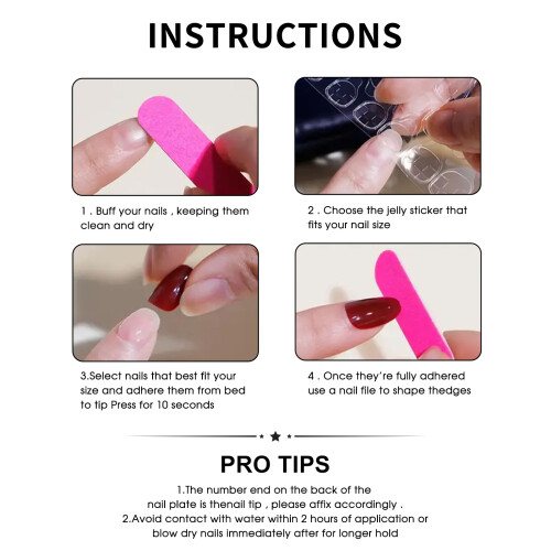 (XS) 10 uñas postizas almendra reutilizables de resina DIY