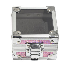 (Pink) Nail Drill Bit Holder Box for Salon & Home Use