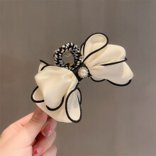 (White) Pearl Bowknot Hair Clips - Holiday Gift