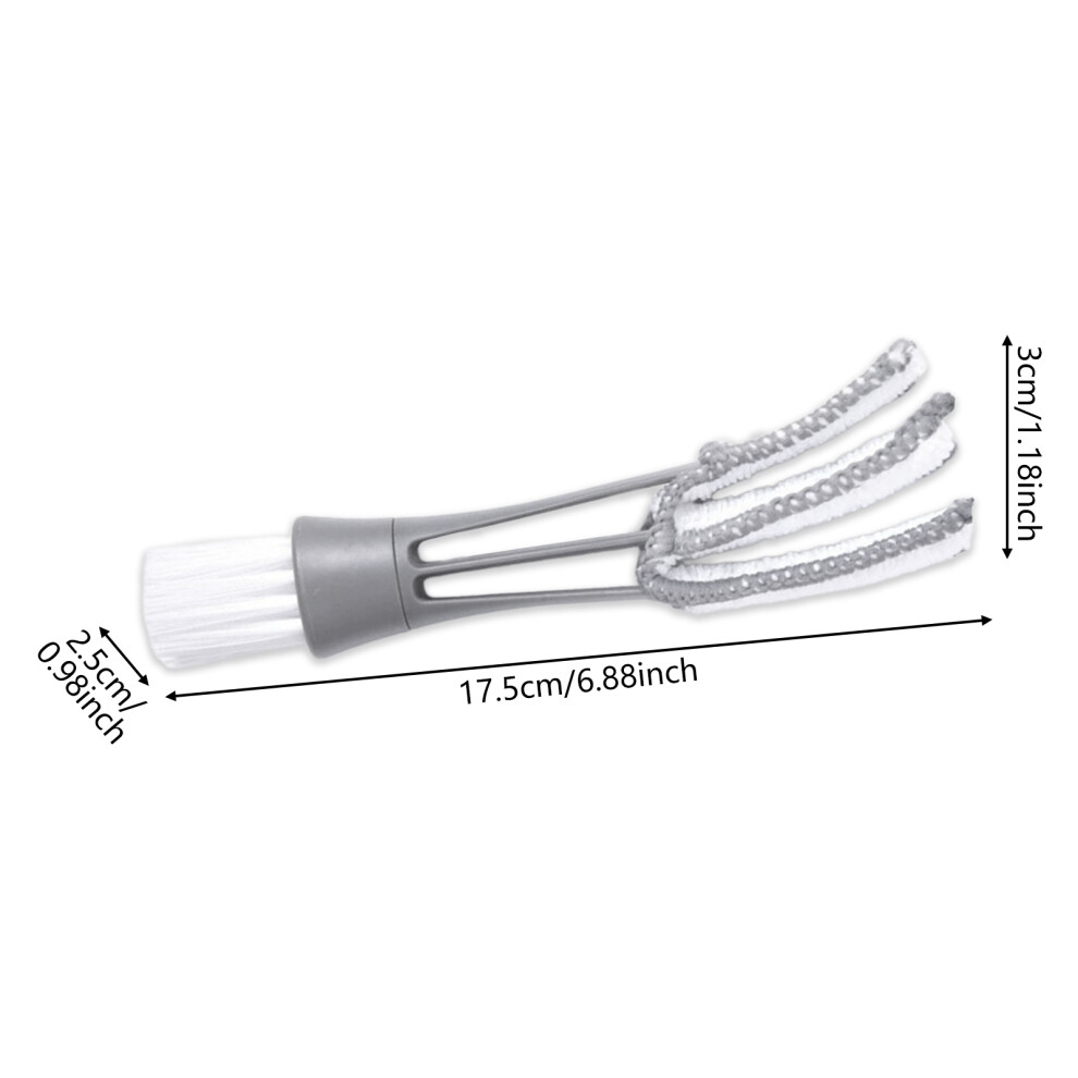 (Gray) Car Vent Cleaner Brush - Mini Duster For Suv, Truck, Rv Gray 6265976175914
