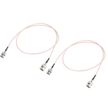 HD SDI Cable 2PCS Brass PTFE 80cm 75Ω BNC Male to Male for HD & 4K Cameras