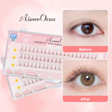 (8mm) Faux Cils Doux Nu pour Maquillage Naturel