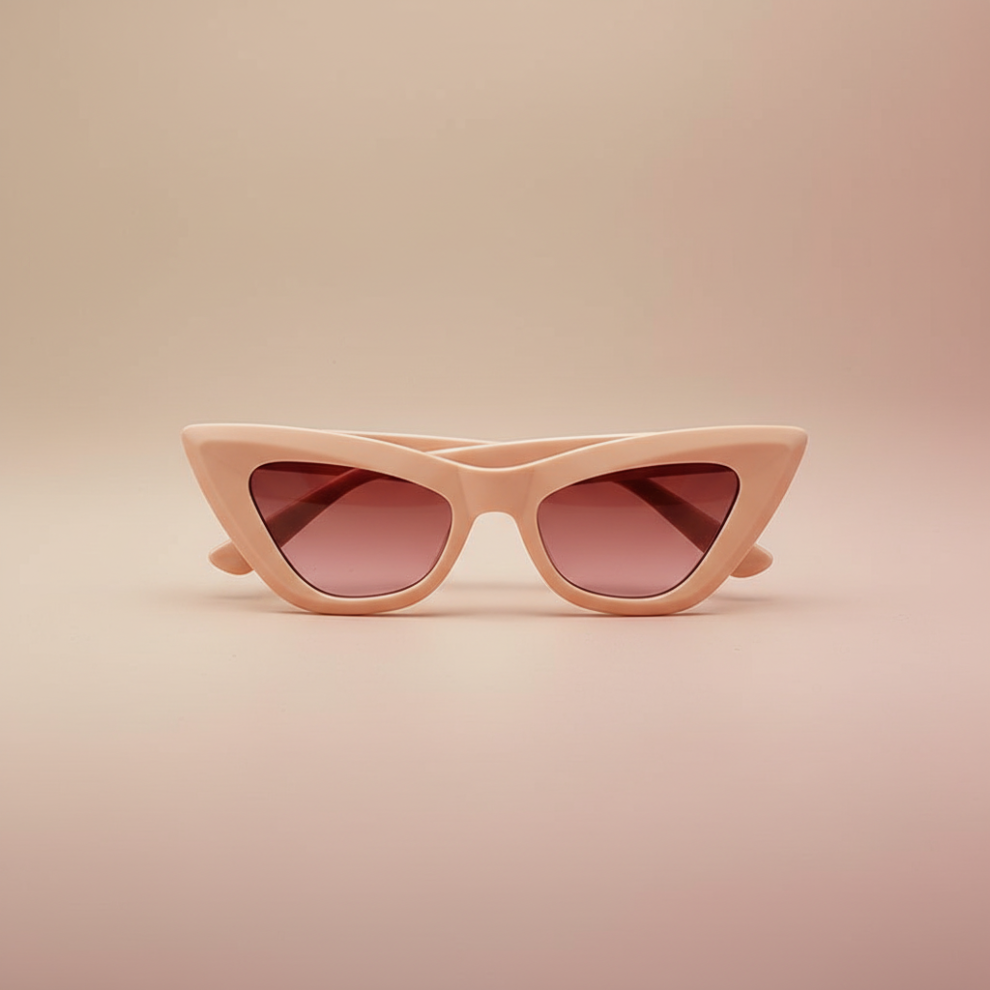 Dachuang Beauty Beige/Pink ( Pink) Retro Sunglasses Uv400 Lightweight Fashion