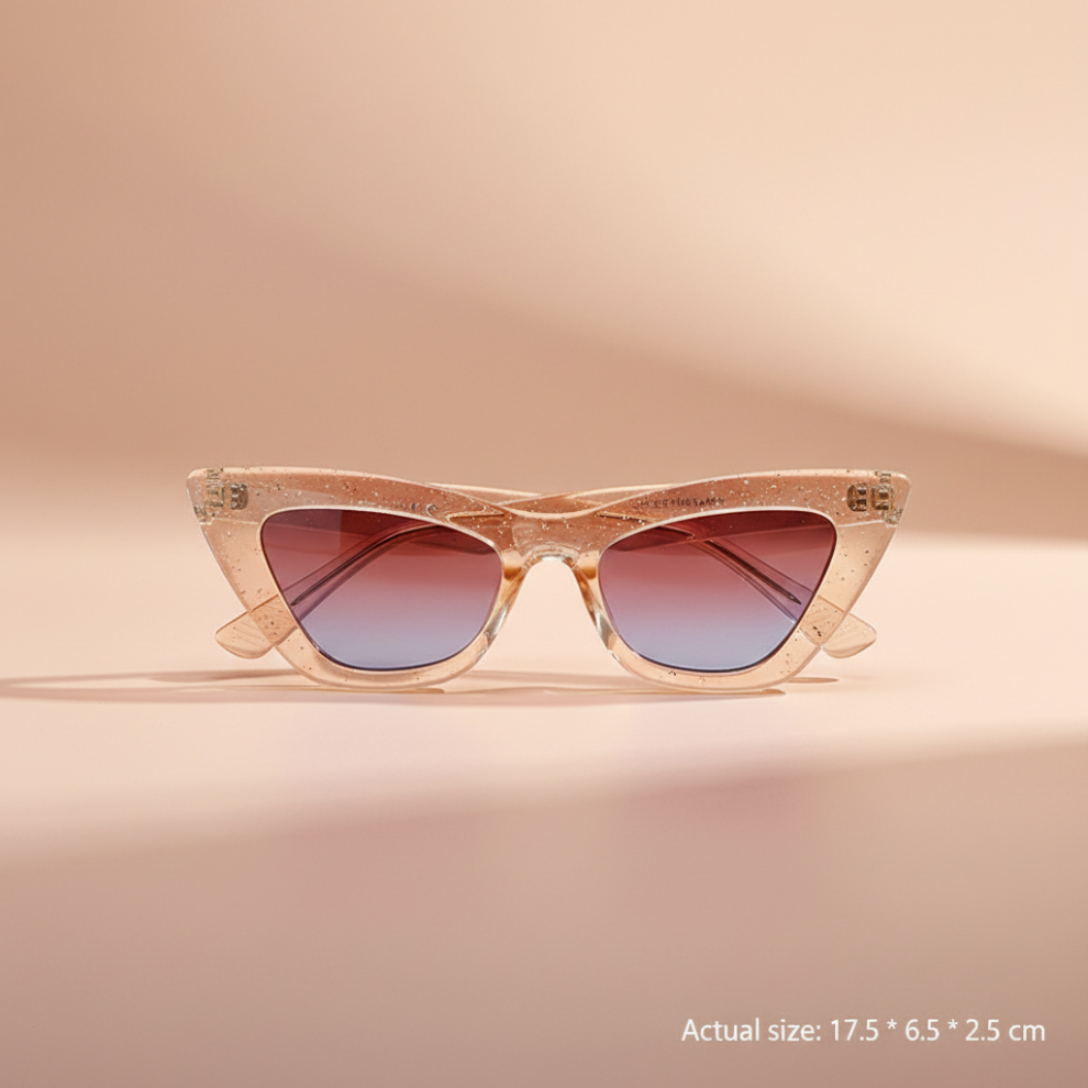 Dachuang Beauty (Champagne) Retro Sunglasses Uv400 Lightweight Fashion