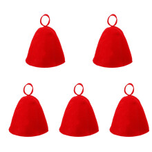 5St Ademend Sauna Hoedje Rood Voor Sauna En Douche