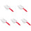 5St Rood Strand Schep Tool Met Mesh Filter Voor En Schelpenspeel 10