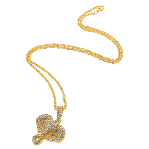 3St Elegante Gouden Olifant Strass Hanger Auto Decor Dames 1