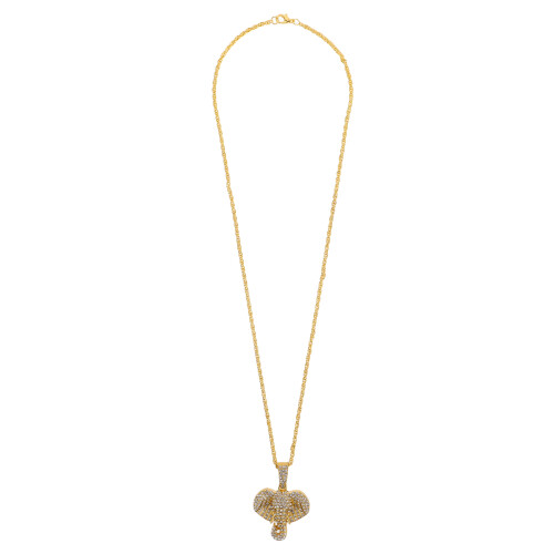 3St Elegante Gouden Olifant Strass Hanger Auto Decor Dames 2