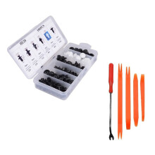 Nylon Car Fastener Clips Practical Design Heavy Duty Construction Universal Fit Kit Easy To Install Wide Range Of Applications In Portable Packaging