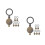 12Pièces Cache-Œil De Porte Cuivre Durable Intimité 1