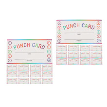 Multi Color Student Punch Cards Classroom Reward System